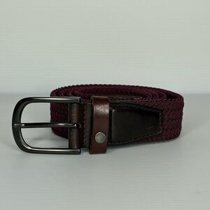 Ted Baker Burgundy and Brown Men's Belt